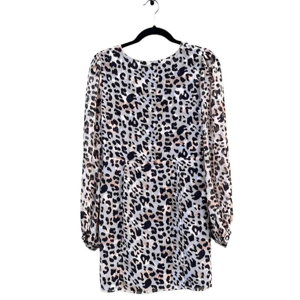 Privacy Please Julissa Button Up Leopard Print Mi… - image 7